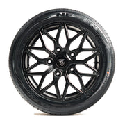 18x8 Matte Black Predator Viper Alloys for Ford Transit Custom 2012-2023