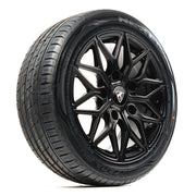 18x8 Matte Black Predator Viper Alloys for Ford Transit Custom 2012-2023