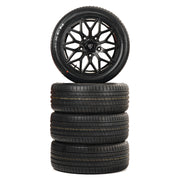 18x8 Matte Black Predator Viper Alloys for Ford Transit Custom 2012-2023
