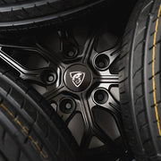 18x8 Matte Black Predator Viper Alloys for Ford Transit Custom 2012-2023