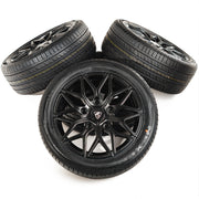 18x8 Matte Black Predator Viper Alloys for Ford Transit Custom 2012-2023