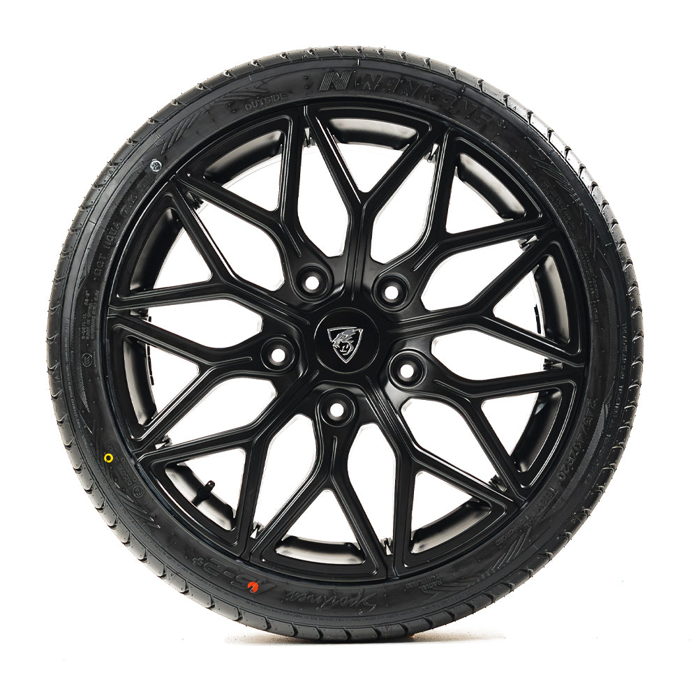20x8 Matte Black Predator Viper Alloys for Ford Transit Custom 2012-2023