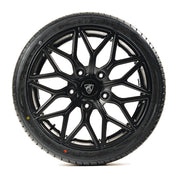 20x8 Matte Black Predator Viper Alloys for Ford Transit Custom 2012-2023