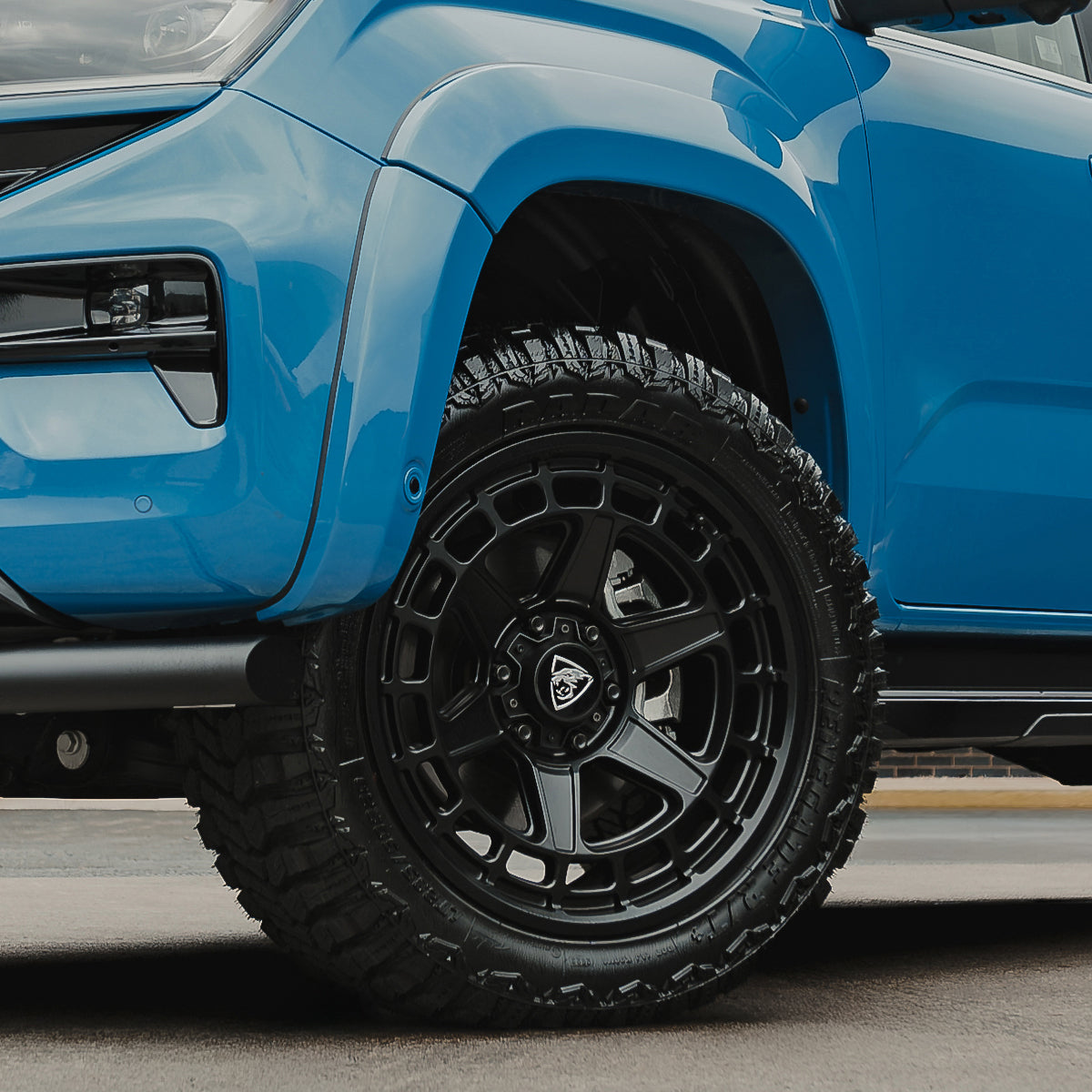 20x9.5 Matte Black Predator Wolf Alloys for VW Amarok 2023+