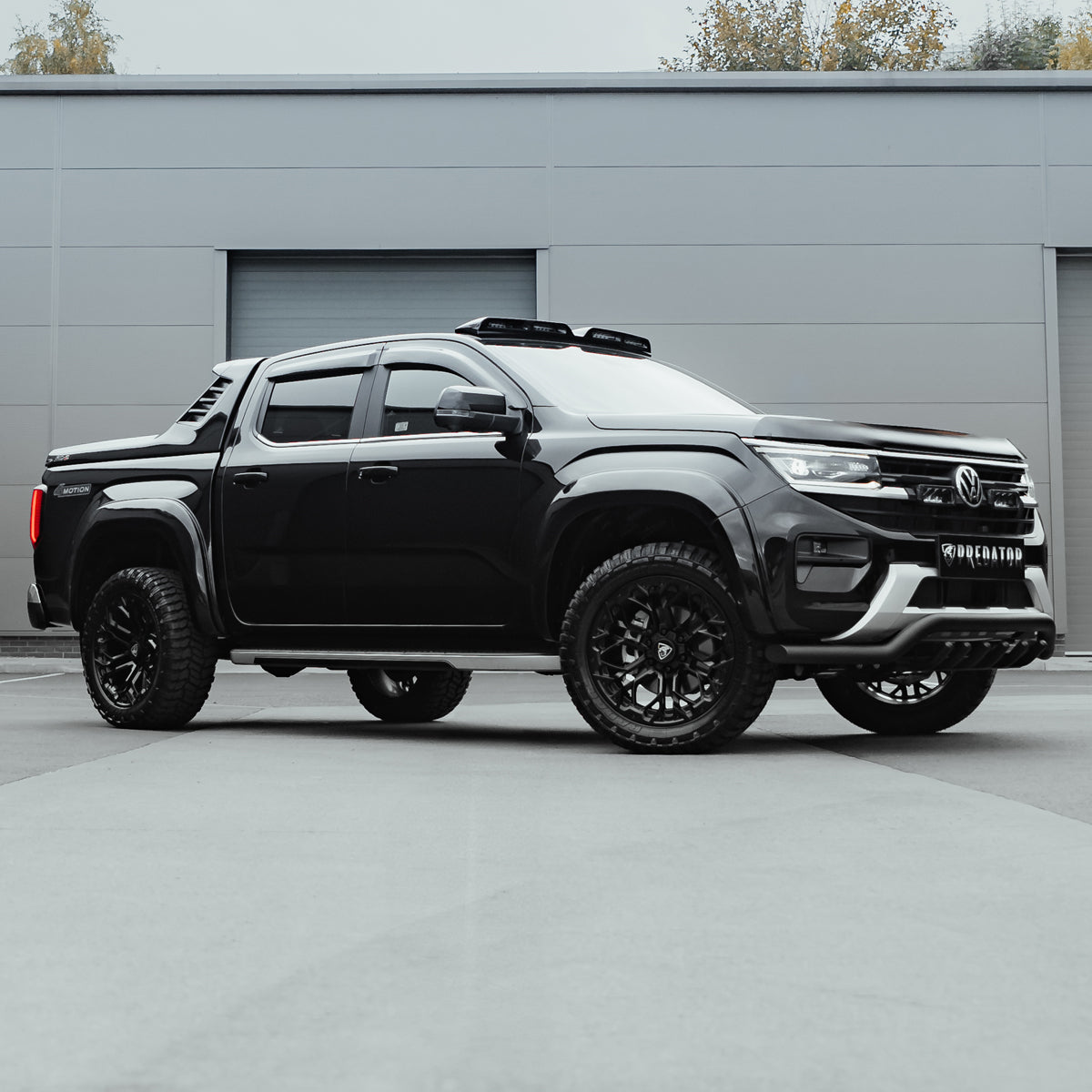 Predator Wheel Arch Extensions in Matte Black for VW Amarok 2023+