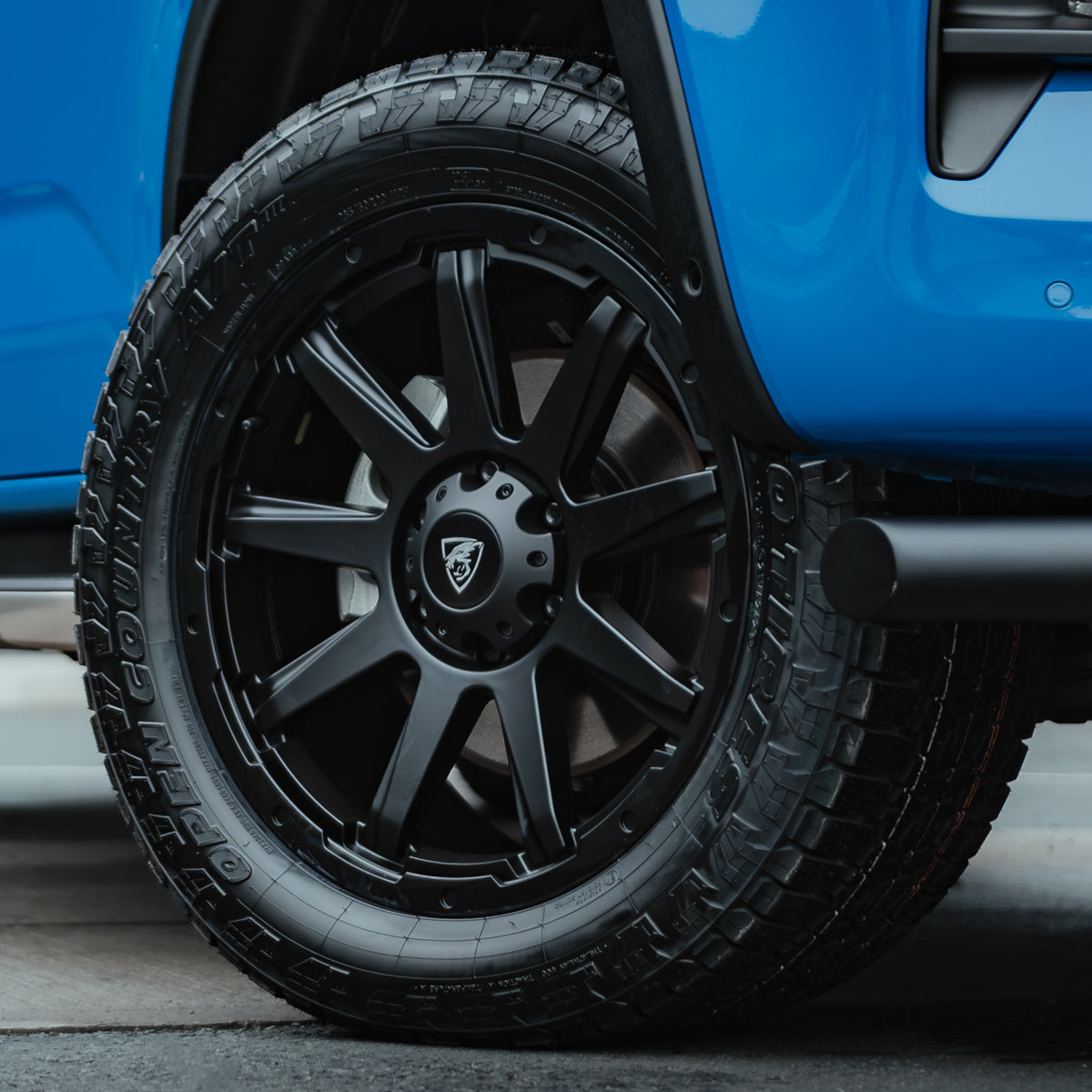20x9 Matte Black Predator Hurricane Alloys for VW Amarok 2023+