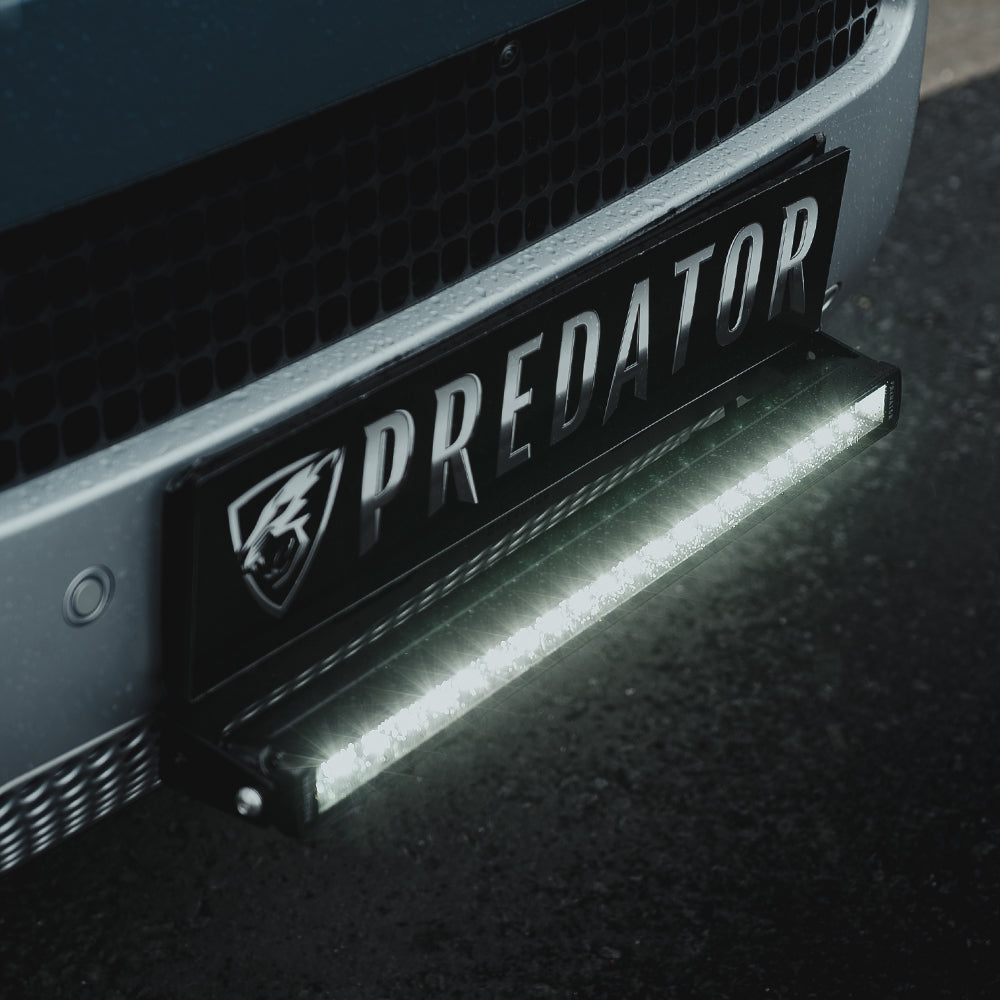Predator Front Number Plate LED Light Bar for Land Rover Defender 2020+