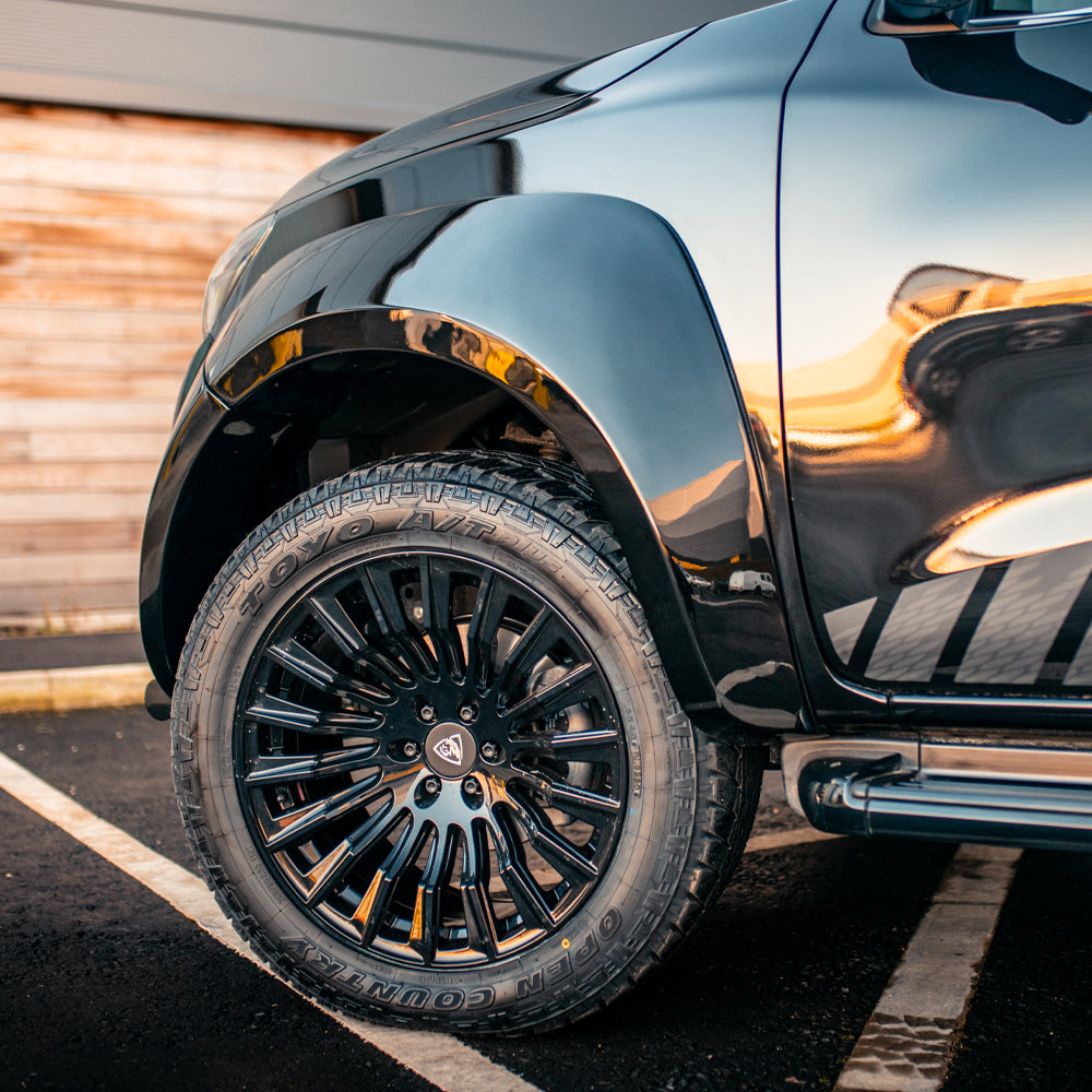 20x9 Satin Black Predator Denali XD Alloys for Nissan Navara NP300