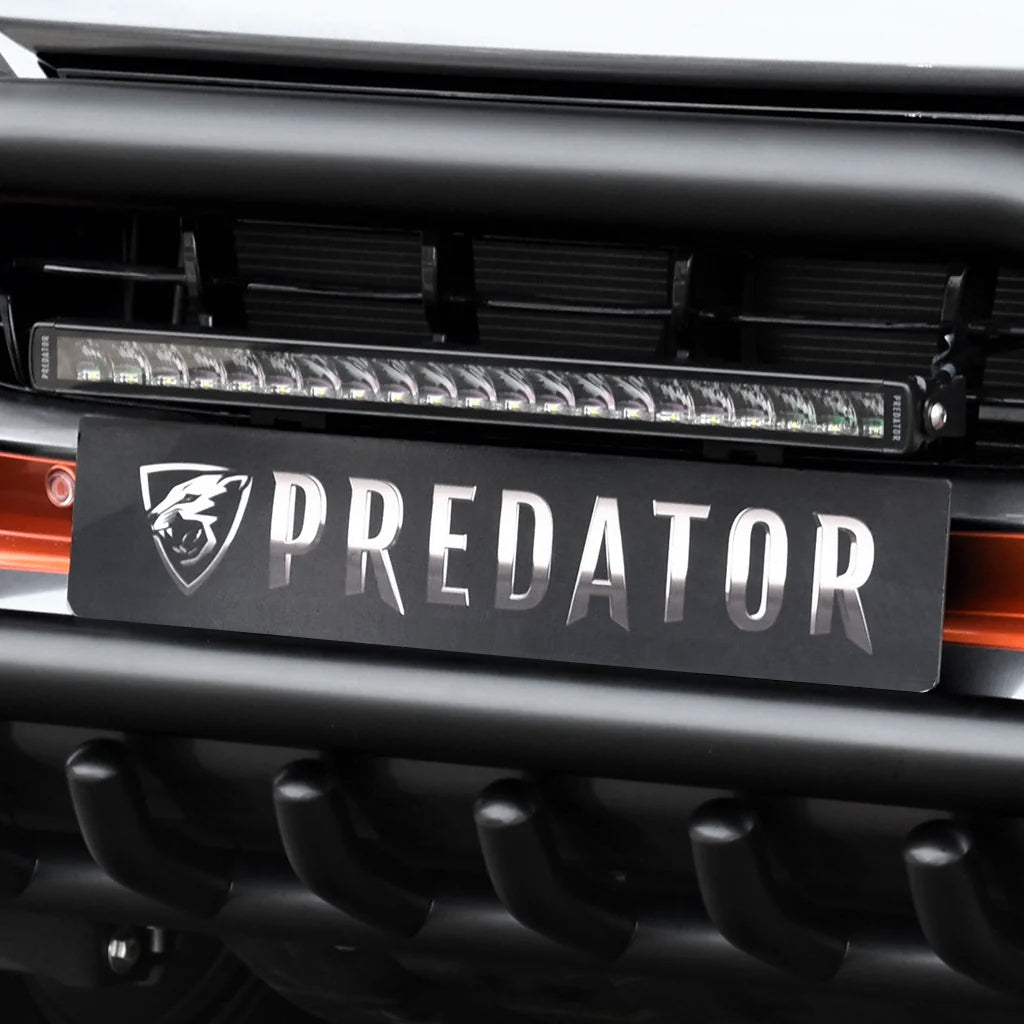 Predator Front Number Plate LED Light Bar for Nissan Navara NP300