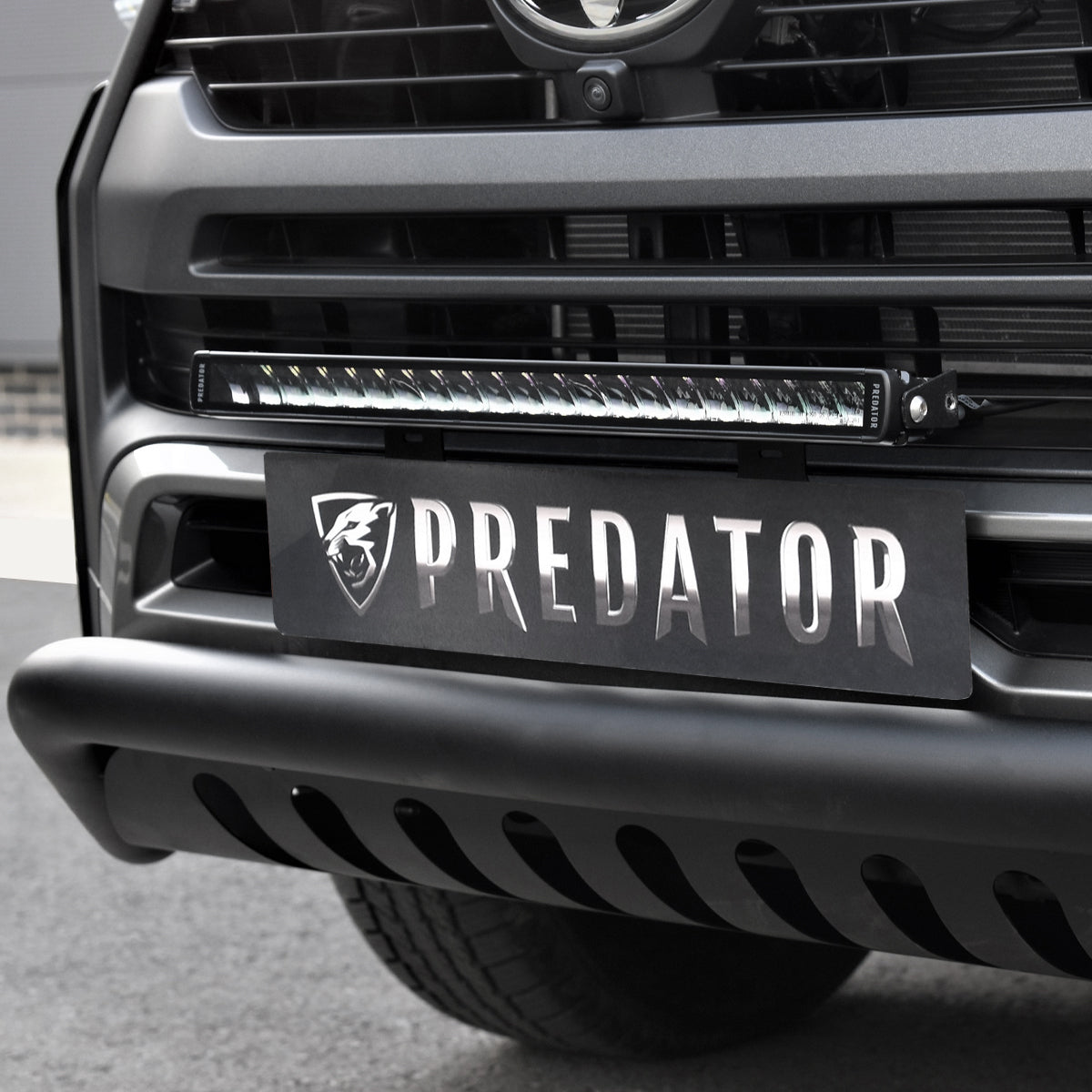 Predator Front Number Plate LED Light Bar for Toyota Hilux 2016+
