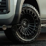 20x9.5 Matte Black Predator Iconic Alloys for Toyota Hilux