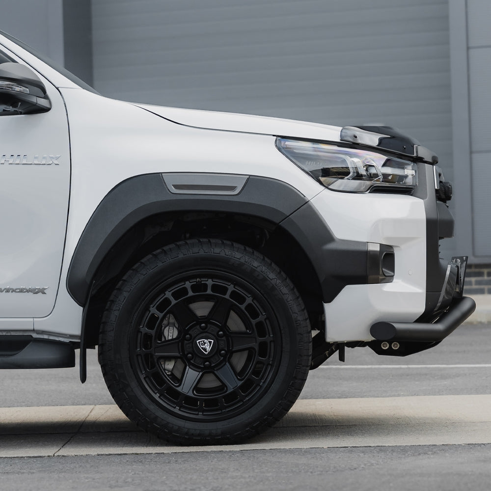 20x9.5 Matte Black Predator Wolf Alloys for Toyota Hilux 2016+