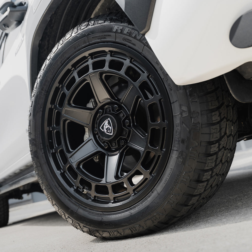 20x9.5 Matte Black Predator Wolf Alloys for Toyota Hilux 2016+
