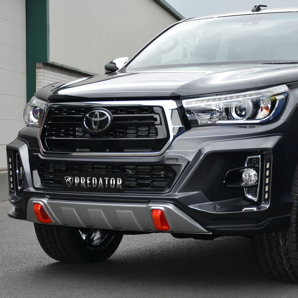 Predator Front Bumper Mask with DRLs for Toyota Hilux Invincible X 2018-2020