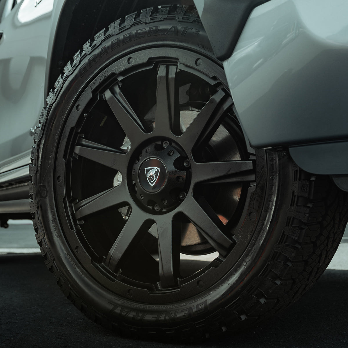20x9 Matte Black Predator Hurricane Alloys for Mercedes X-Class
