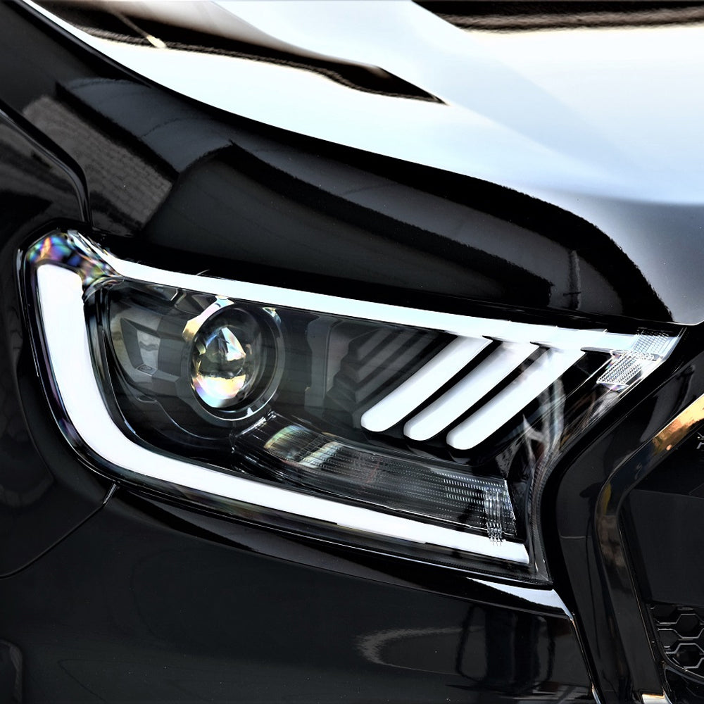 Predator Mustang Style LED Headlights for Ford Ranger 2016-2022