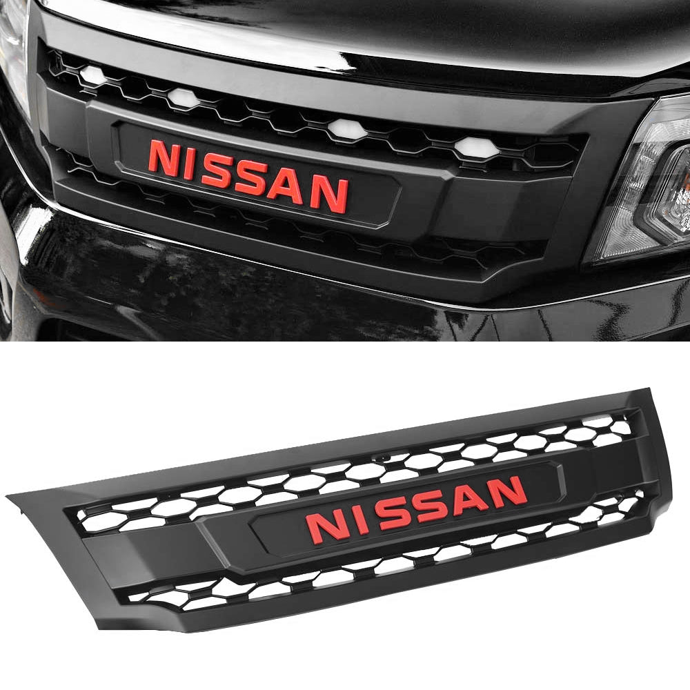 Predator Matte Black Grille with LEDs for Nissan Navara NP300