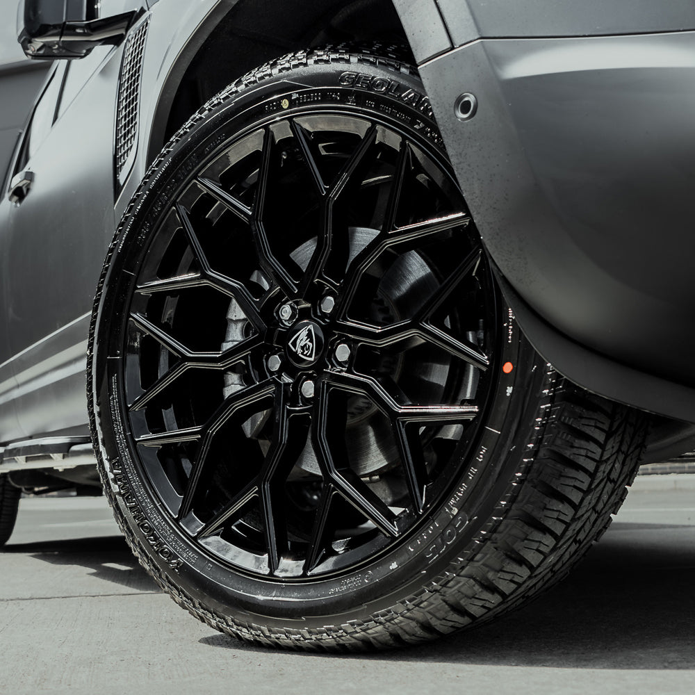 22x10 Matte/Gloss Black Predator Corse Alloys for Land Rover Defender 2020+