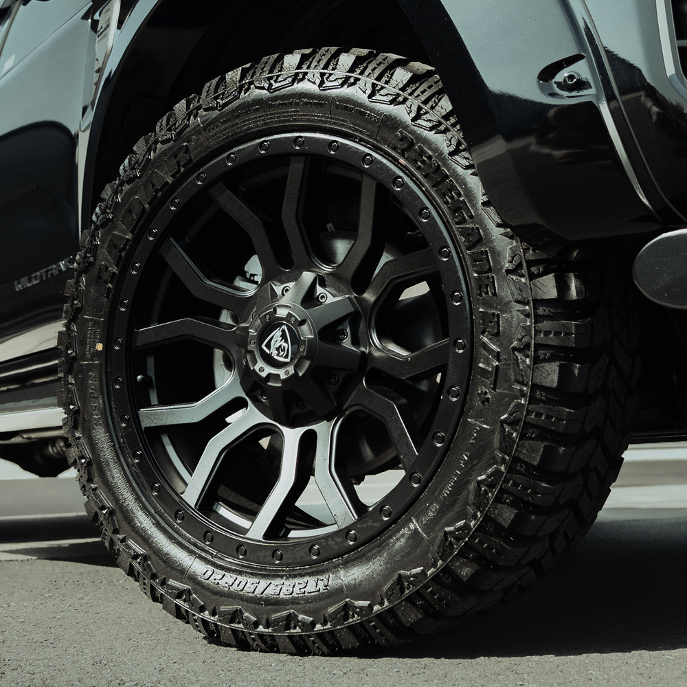 20x9.5 Matte Black Predator Panthera Alloys for Ford Ranger 2023+