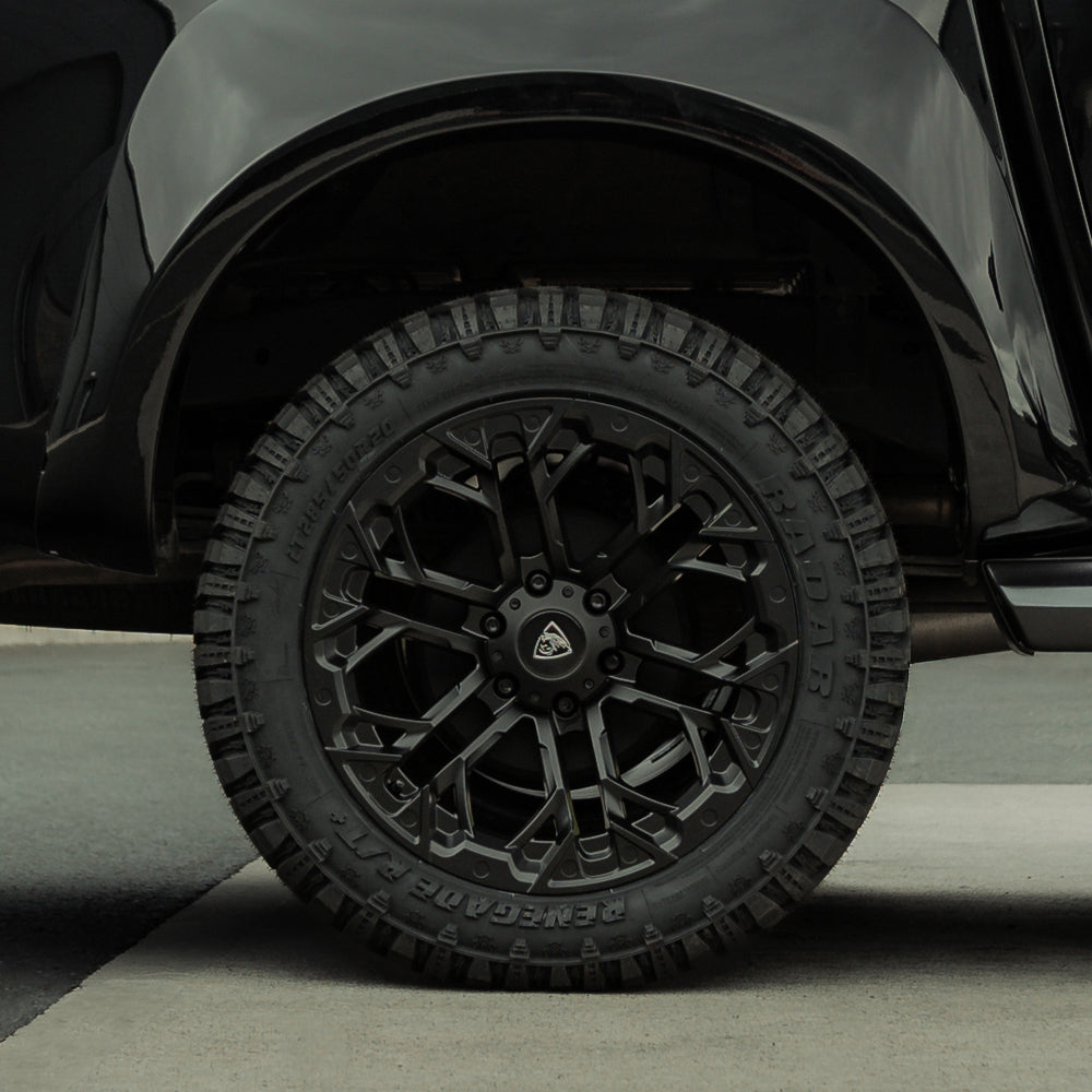 20x9.5 Matte Black Predator Scorpion Alloys for Isuzu D-Max 2021+ (For Predator Monster Arches)