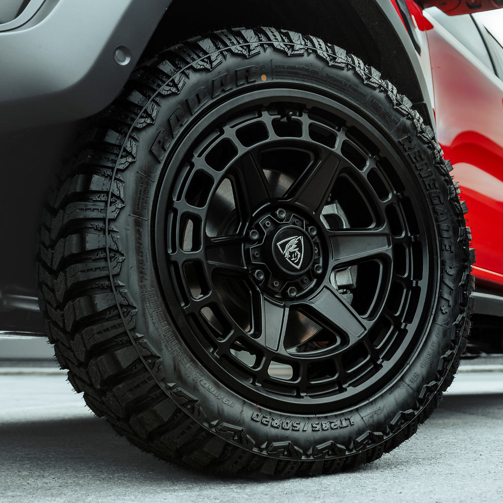 20x9.5 Matte Black Predator Wolf Alloys for Isuzu D-Max 2021+