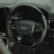 Gloss Black Heated Steering Wheel for Ford Ranger Wildtrak 2023+