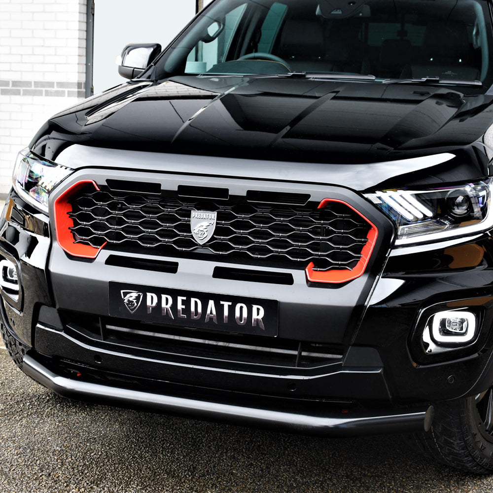 Predator Mesh Grille with Red Accents for Ford Ranger Wildtrak 2019-2022