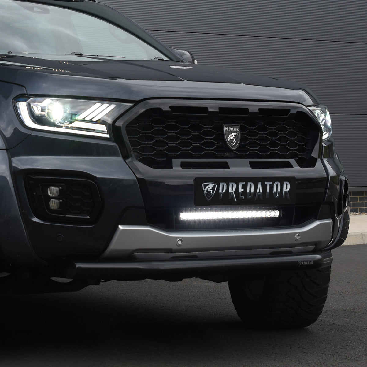 Predator 20" Lower Bumper Valance LED Light Bar Integration for Ford Ranger 2019-2022