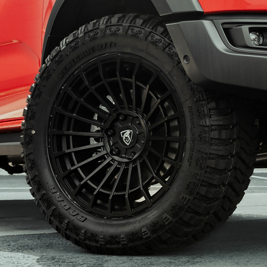 20x9.5 Matte Black Predator Iconic Alloys for Ford Raptor 2023+