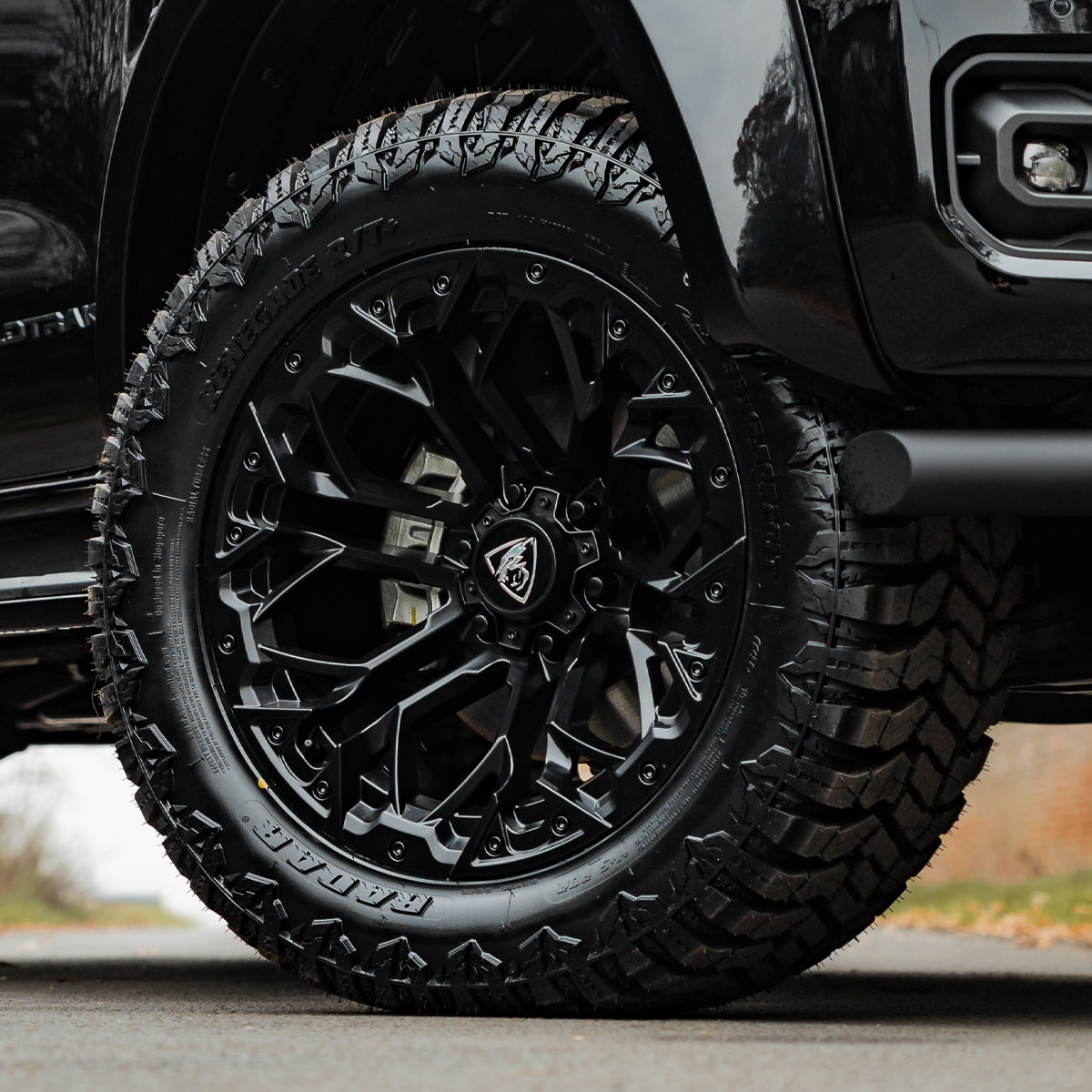 20x9.5 Matte Black Predator Scorpion Alloys for Mitsubishi L200 Series 6