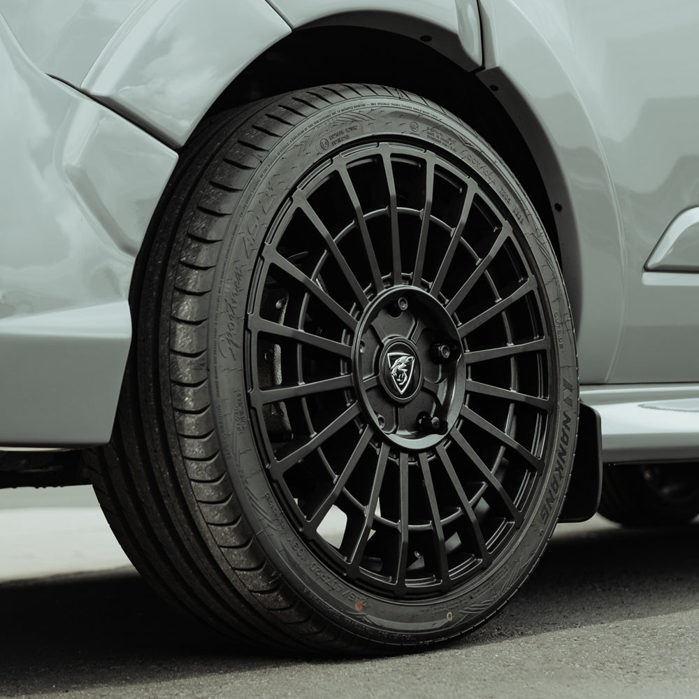 20x8 Matte Black Predator Iconic Alloys for Ford Transit Custom 2012-2023