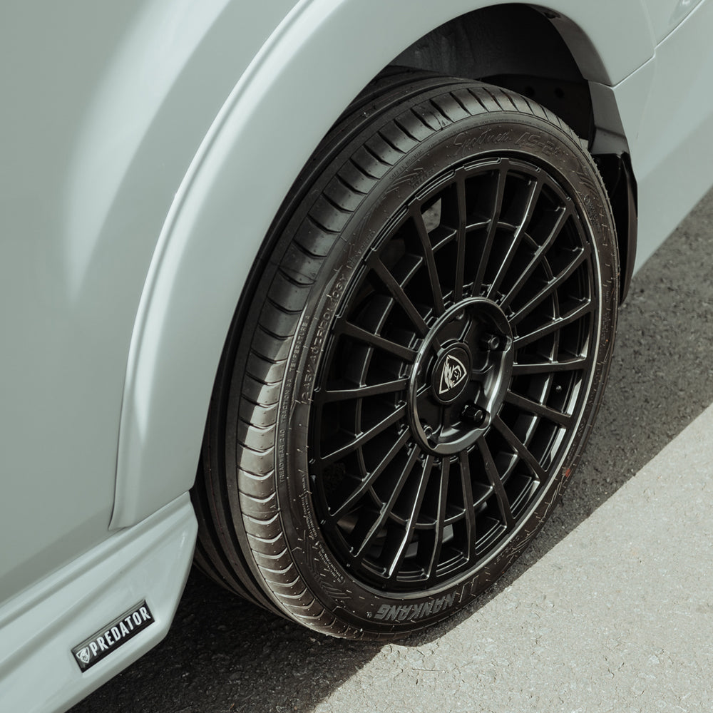 20x8 Matte Black Predator Iconic Alloys for Ford Transit Custom 2012-2023