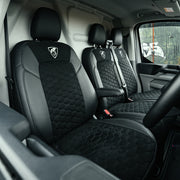 Ford Transit Custom 2023+ Predator Front Seat Covers (Alcantara & Leatherette)