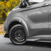 18x8 Matte Black Predator Iconic Alloys (Sports Offset) for Ford Transit Custom 2023+