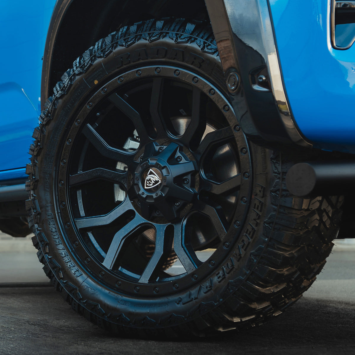 20x9.5 Matte Black Predator Panthera Alloys for VW Amarok 2023+