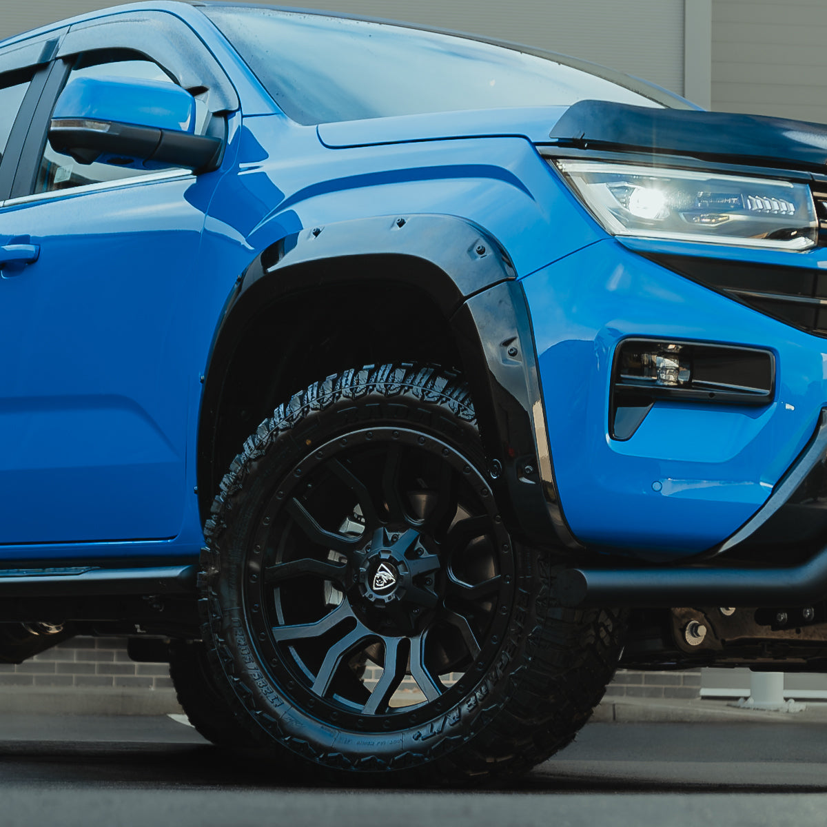 20x9.5 Matte Black Predator Panthera Alloys for VW Amarok 2023+
